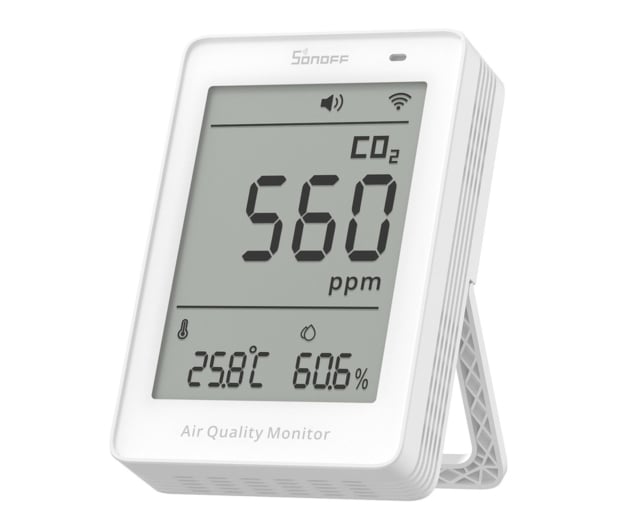 Sonoff Miernik jakości powietrza WiFi LCD AirGuard CO2 SAWF-08P - 1534492 - zdjęcie